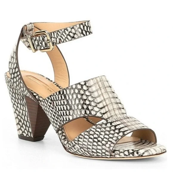 Antonio Melani Snakeskin Sandal Heels - Picture 1 of 12